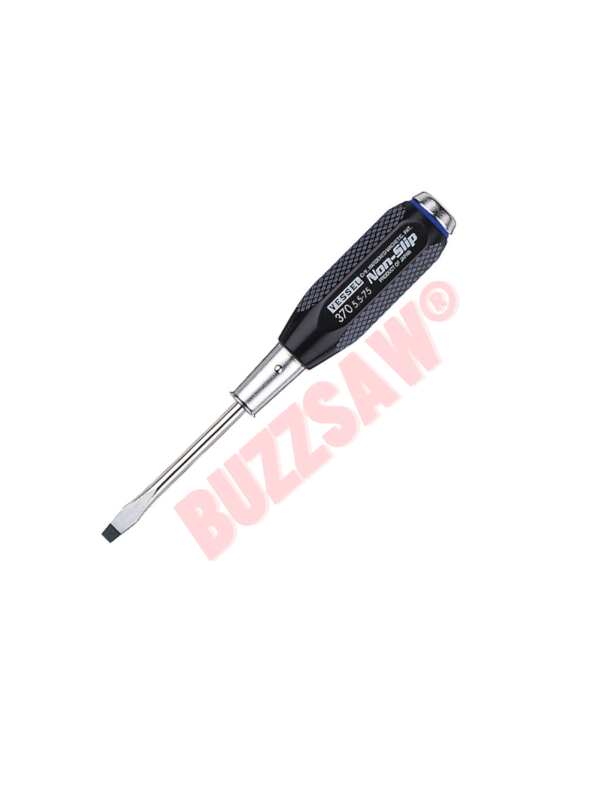 Vessel Non-slip Tang-thru Screwdriver No.B-370(Slotted 5.5 x 75)
