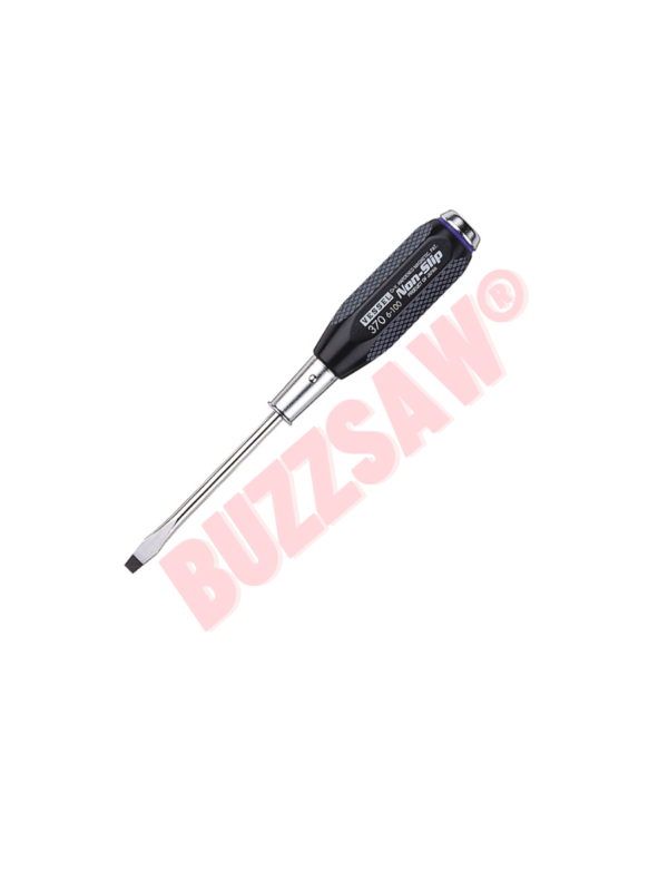 Vessel Non-slip Tang-thru Screwdriver No.B-370(Slotted 6 x 100), Code No  267591