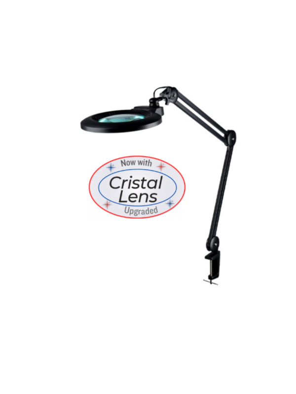 Industrial Magnifying Lamp with Articulating arm LED 14W+5″ 4x lens KML9006B