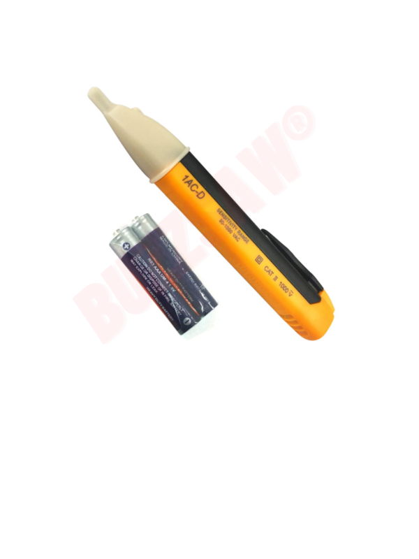 BUZZSAW 1AC-D Voltage Tester Pen AC 90~1000V Power Detector With 2 AAA Battery