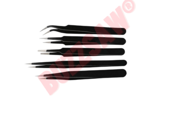 Hoki Non-Magnetic Curved Tips Tweezers Set for Mobile/Gadget/Laptop and Jewelry Repair