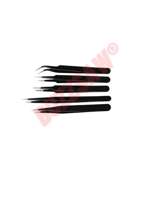 Hoki Non-Magnetic Curved Tips Tweezers Set for Mobile/Gadget/Laptop and Jewelry Repair